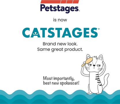 Cat Scratcher with Self-Grooming Brush, 3-in-1 Cardboard Scratch Pad & Lounger, Catnip Infused, 18"