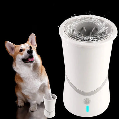 Electric Dog Paw Cleaner – Portable Automatic Paw Washer with 360° Silicone Brush, Rechargeable