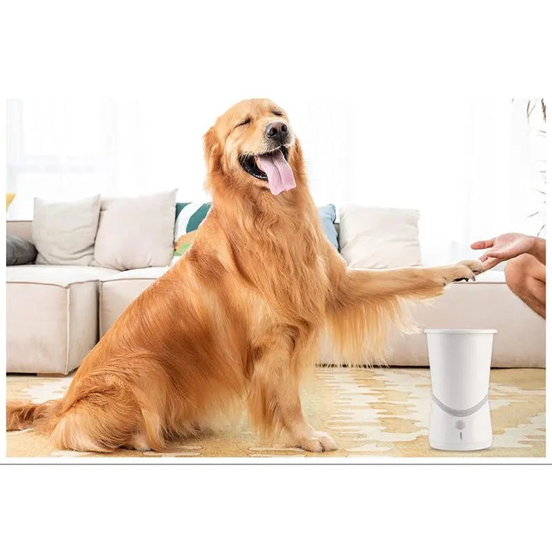 Electric Dog Paw Cleaner – Portable Automatic Paw Washer with 360° Silicone Brush, Rechargeable